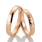 Breuning Sternenhimmel Trauringe mit 6 Diamanten - 48/05726 & 48/05725